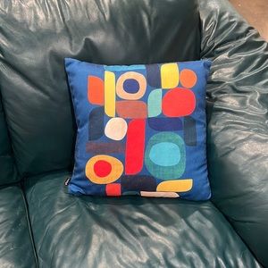 Mid century modern throw pillow